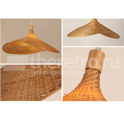 Ротанговый подвесной светильник Lotus Leaf Pendant Light фото 13