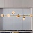 Реечный светильник с разнонаправленными шарообразными плафонами из рельефного стекла VERENA LONG фото 5