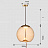 Подвесной светильник KNOT янтарный B фото 4