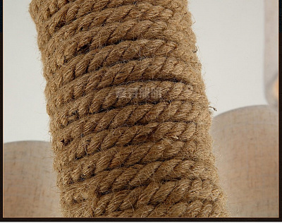 Industrial Rope Chandelier фото 6
