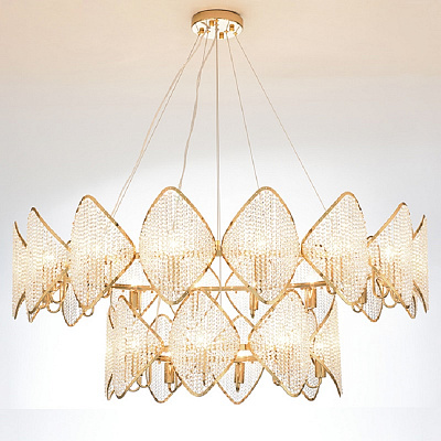 Люстра Ritz Crystall Leaf Chandelier фото 3