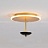 Потолочный светильник с внешним LED-свечением у основания и перевернутым зонтиком с дополнительным источником света LEONA Золотой Холодный фото 7