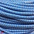 Синий зиг-заг текстильный провод фото 2