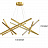 Подвесной светильник Chandelier Мantidel Modern 100 см  Золото фото 7