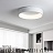 Плоская светодиодная лампа на потолок TRAY 45 см  Черный фото 6