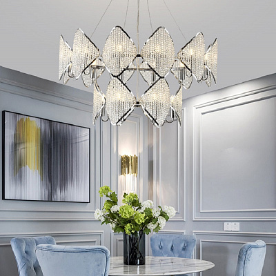 Люстра Ritz Crystall Leaf Chandelier фото 13
