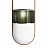Дизайнерский реечный светильник со стеклянными подвесными плафонами FARG ЖелтыйC фото 5