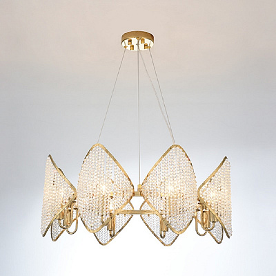 Люстра Ritz Crystall Leaf Chandelier фото 7