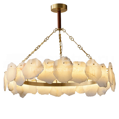 Подвесной однорядный светильник Naturays Marble Josiah Alabaster фото 7