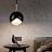 Серия подвесных светильников с шарообразным плафоном и металлическими створками FLORIS B черный фото 12