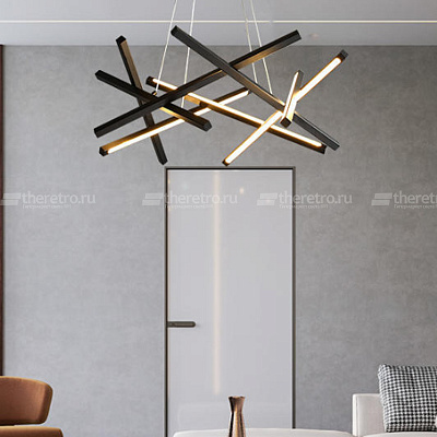 Подвесной светильник Chandelier Мantidel Modern 65 см  Черный  фото 1