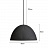 Современный светильник в форме гофрированной полусферы PUMPKIN 60 см  Черный фото 4