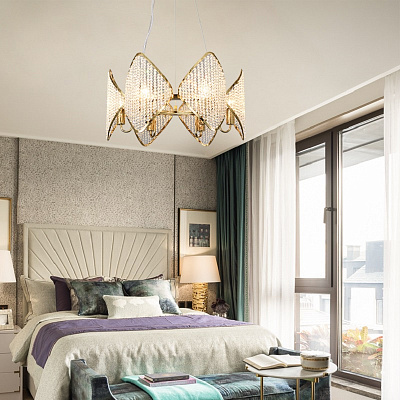 Люстра Ritz Crystall Leaf Chandelier фото 15