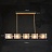 Серия рядных светильников с прямоугольными плафонами из рельефного стекла на прямых и ломаных рейках FABIOLA LONG фото 11