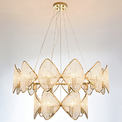 Люстра Ritz Crystall Leaf Chandelier фото 4