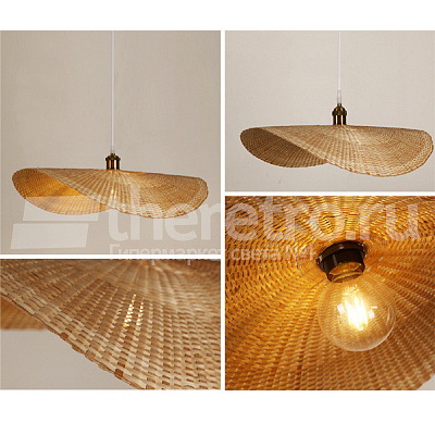 Ротанговый подвесной светильник Lotus Leaf Pendant Light фото 22