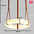 Подвесной светильник-круг Marble Belts 30 см  фото 2