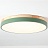Светодиодные плоские потолочные светильники KIER WOOD 30 см  Зеленый фото 17