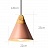 Подвесные светильники в скандинавском стиле Vibrosa 22 см  Розовый фото 17