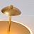 Потолочный светильник с внешним LED-свечением у основания и перевернутым зонтиком с дополнительным источником света LEONA Золотой Теплый фото 12