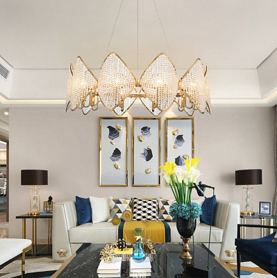 Люстра Ritz Crystall Leaf Chandelier фото 18
