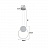 Серия подвесных светильников геометрической формы с led-подсветкой по внутреннему контуру MITCH кольцо черный фото 2