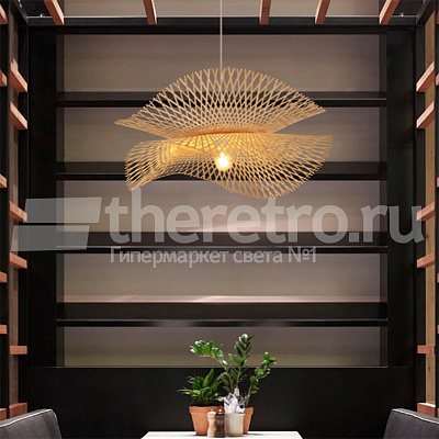 Ротанговый подвесной светильник Lotus Leaf Pendant Light фото 20