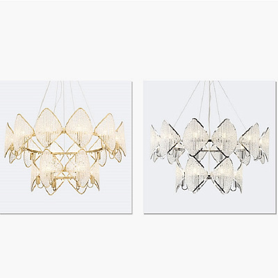 Люстра Ritz Crystall Leaf Chandelier фото 9