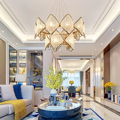 Люстра Ritz Crystall Leaf Chandelier фото 17
