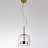 Серия подвесных светильников с цилиндрическими плафонами из стекла BOLLI коричневый фото 2