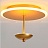 Потолочный светильник с внешним LED-свечением у основания и перевернутым зонтиком с дополнительным источником света LEONA Золотой Теплый фото 8