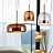 Серия подвесных светильников с цилиндрическими плафонами из стекла BOLLI коричневый фото 6