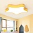 Светодиодный потолочный светильник в скандинавском стиле STELLA 42 см  Желтый фото 5