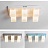 Серия потолочных люстр с матовыми стеклянными плафонами квадратной формы BOARD CUBE 9 плафонов Белый фото 4