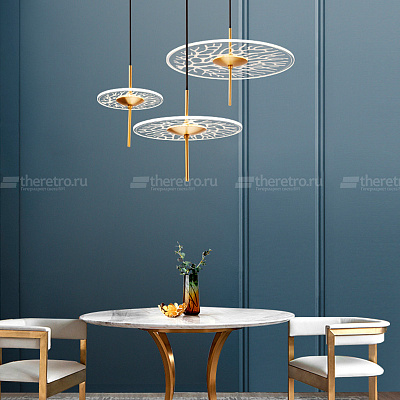 Подвесной LED светильник в виде прозрачного диска NESSA B фото 6
