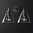 Бра RH Utilitaire Funnel Shade Double Sconce Латунь фото 2