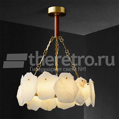 Подвесной однорядный светильник Naturays Marble Josiah Alabaster фото 16