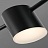 Светодиодный минималистский реечный светильник SUNSHINE LONG 5 плафонов Черный фото 15