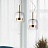 Серия подвесных светильников с цилиндрическими плафонами из стекла BOLLI коричневый фото 7