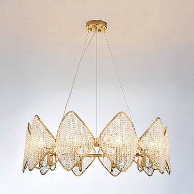 Люстра Ritz Crystall Leaf Chandelier фото 6