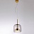 Серия подвесных светильников с цилиндрическими плафонами из стекла BOLLI коричневый фото 3