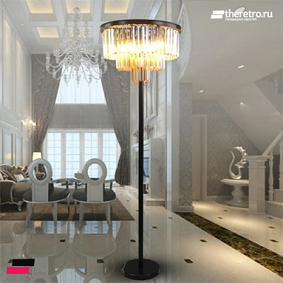Restoration Hardware 1920S Odeon Glass Floor Lamp фото 10
