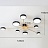 Светодиодная потолочная люстра с элементами из дерева TIDEN 8 плафонов Серый фото 15