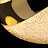 Готовая комбинация подвесных светильников с блестящими плафонами эллиптической формы с зигзагообразным элементом золотого цвета AMADEO MORE фото 5