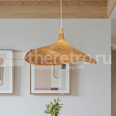 Ротанговый подвесной светильник Lotus Leaf Pendant Light фото 14