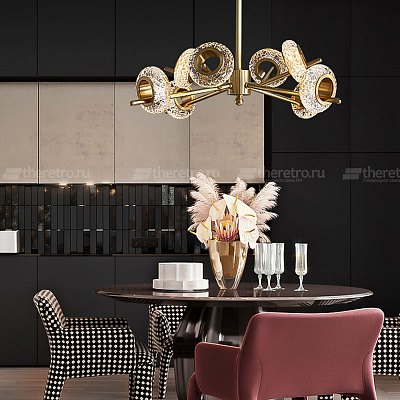 Серия светодиодных люстр с плафонами-кольцами MONACO фото 9