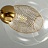 Минималистская потолочная люстра со стеклянными плафонами IGEN 4 плафона Черный + Золотой Золотой фото 8