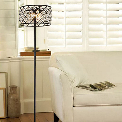 Restoration Hardware Crystal Chandelier Floor Lamp фото 4