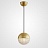 Подвесной светильник в виде шара в стиле постмодерн Золотой фото 4