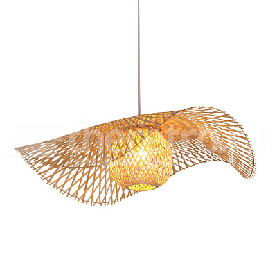 Ротанговый подвесной светильник Lotus Leaf Pendant Light фото 10